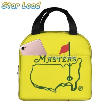 Флаг Турнира Masters Логотип Ланч Бокс Кулер Термоизолированная сумка для ланча для женщин Детские школьные сумки для пикника Мультяшная сумка