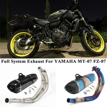 Полная система Выхлопа Мотоцикла Yoshimura Escape Для Yamaha MT-07 FZ-07 MT07 Модифицированный Глушитель Переднего Звена DB Killer Глушитель