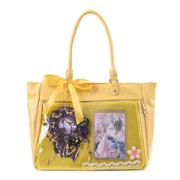 Сумка Ita с крокодиловым узором Для девочек Lolita Lovely Crossbody Kawaii Прозрачная сумка Школьные сумки Для девочек Candy Sweet Itabag Сумки через плечо