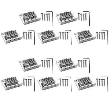 Гитарные партии из 10-кратной коробки для сигар: 3-струнный хромированный регулируемый бридж серебристого цвета