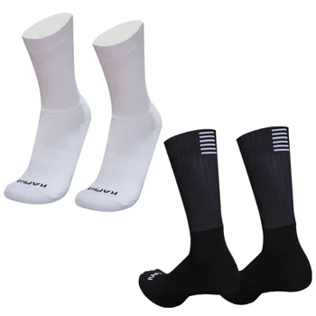 Новые Силиконовые Противоскользящие Бесшовные Велосипедные Носки Men Pro Aero Socks Дышащие Износостойкие Дорожные Велосипедные Носки rapha Calcetines Ciclismo