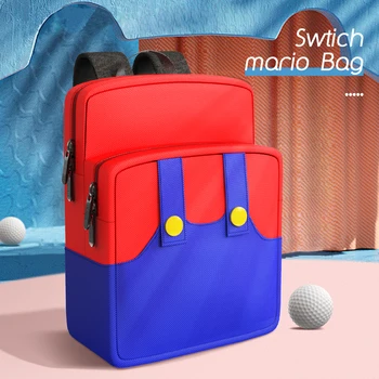 красно синий стильный рюкзак Дорожная сумка для Switch OLED NS Steam Deck Школьный рюкзак для студента